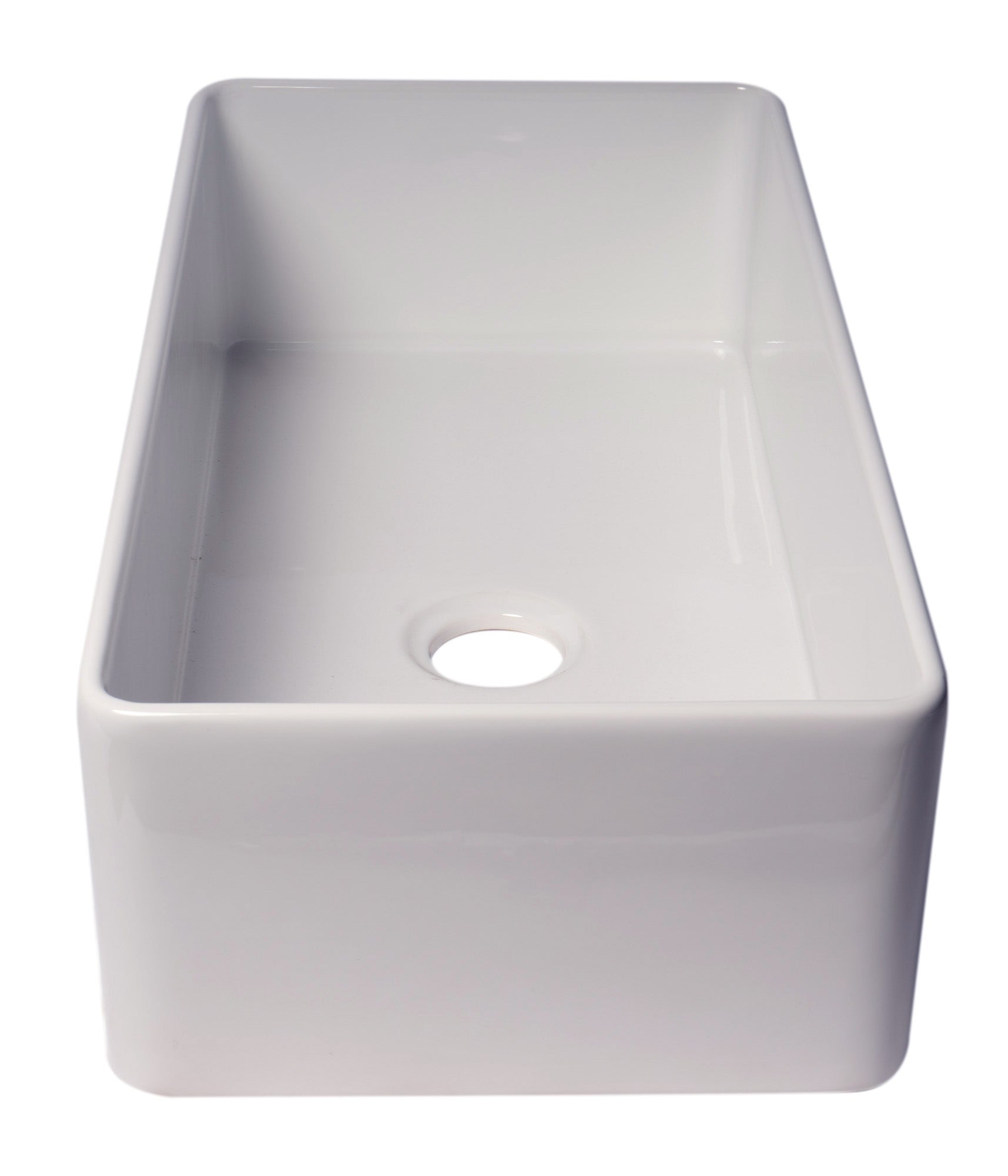 ALFI brand 36" Fireclay Farmhouse Sink, White, ABF3618-W - The Sink Boutique