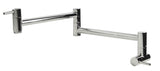 ALFI Polished Stainless Steel Retractable Pot Filler Faucet, AB5019-PSS
