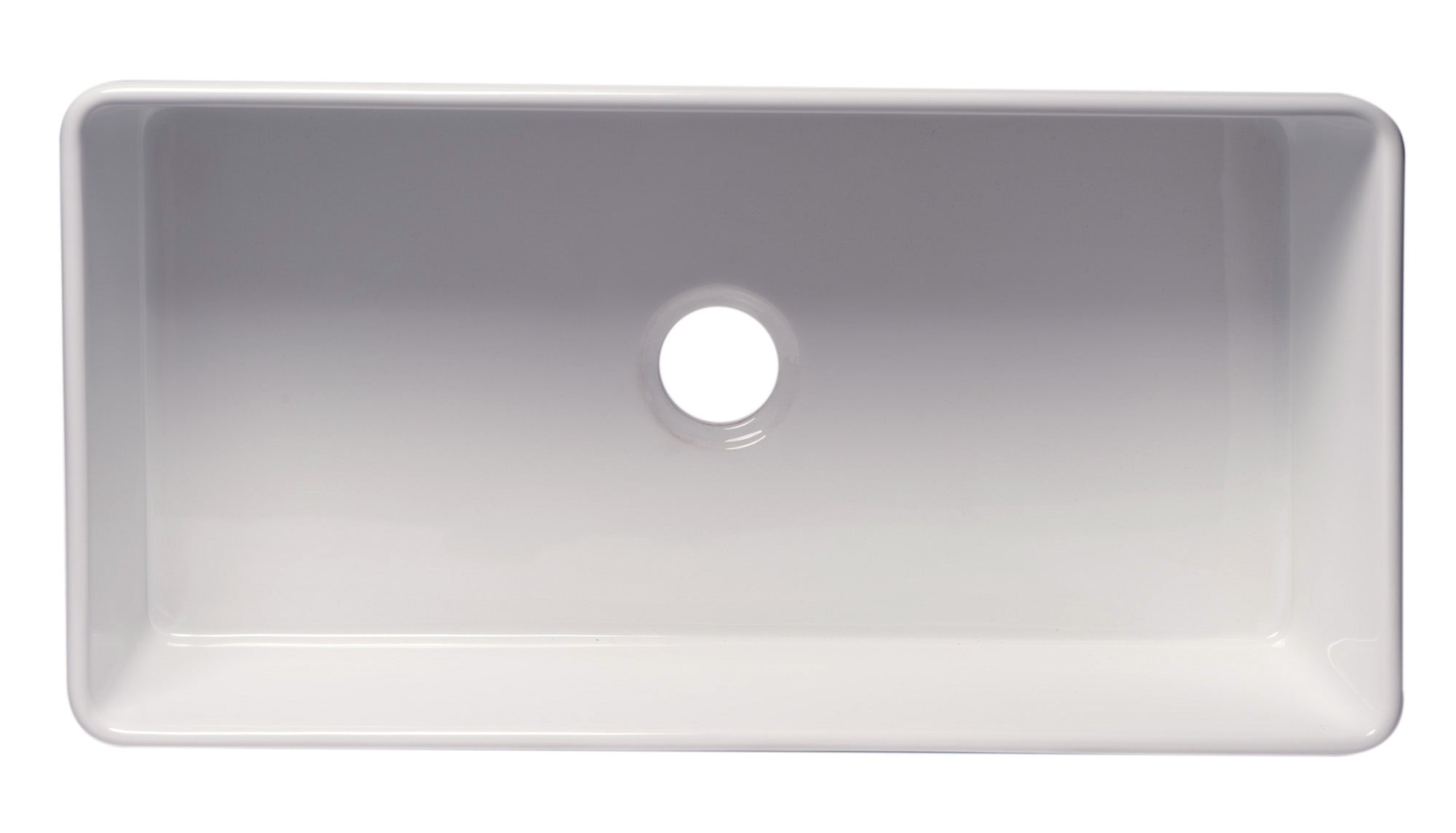 ALFI brand 36" Fireclay Farmhouse Sink, White, ABF3618-W - The Sink Boutique
