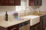 ALFI brand AB510-W White 30" Contemporary Smooth Apron Fireclay Farmhouse Kitchen Sink - The Sink Boutique
