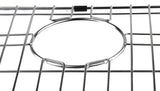 ALFI brand GR503 Solid Stainless Steel Kitchen Sink Grid Drain Hole Close Up