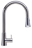 ALFI Solid Polished Stainless Steel Pull Down Single Hole Kitchen Faucet, AB2034-PSS