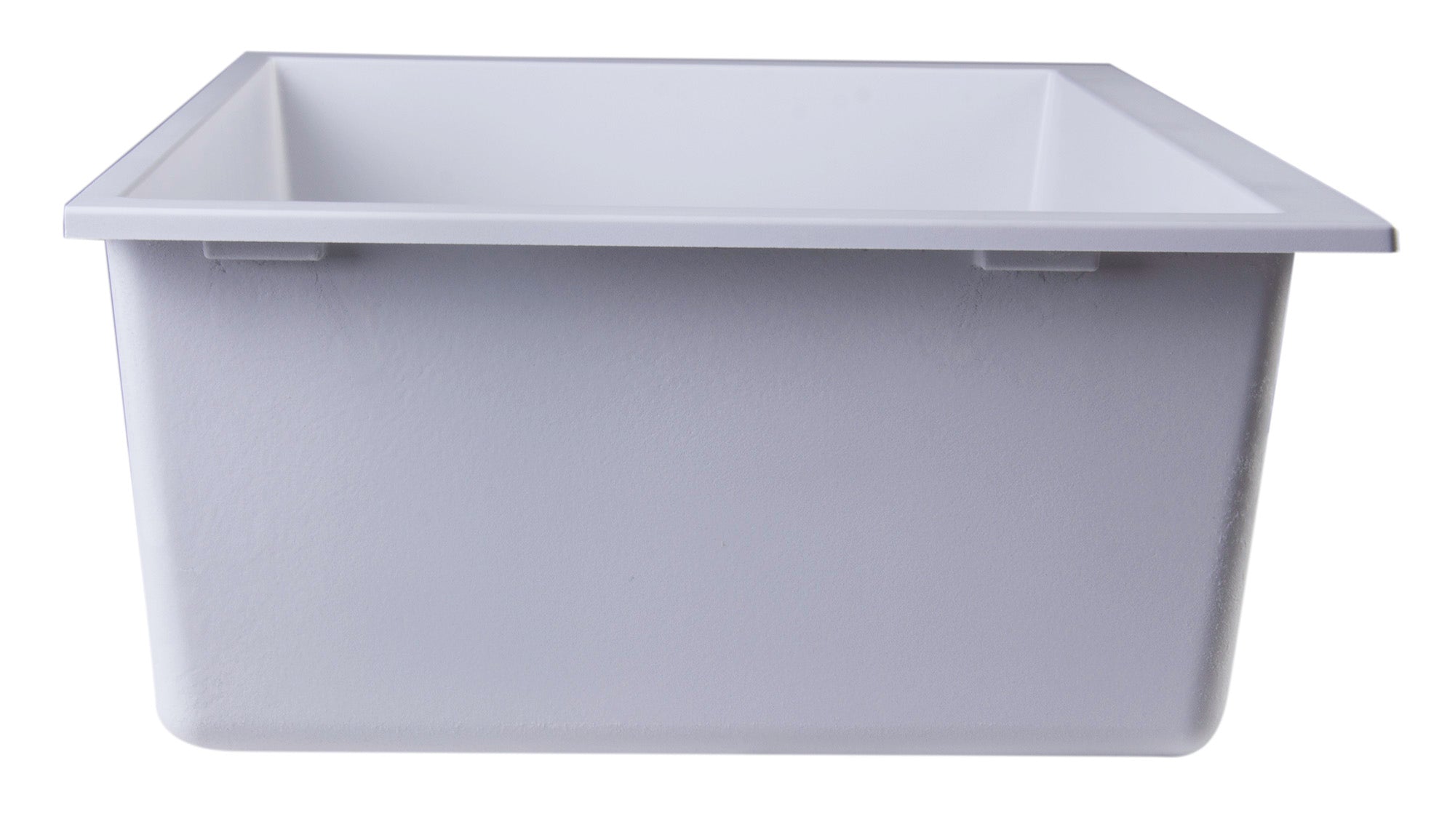 ALFI White 30" Undermount Single Bowl Granite Composite Kitchen Sink, AB3020UM-W