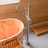 ALFI brand AB2553-BN Brushed Nickel Free Standing Floor Mounted Bath Tub Filler