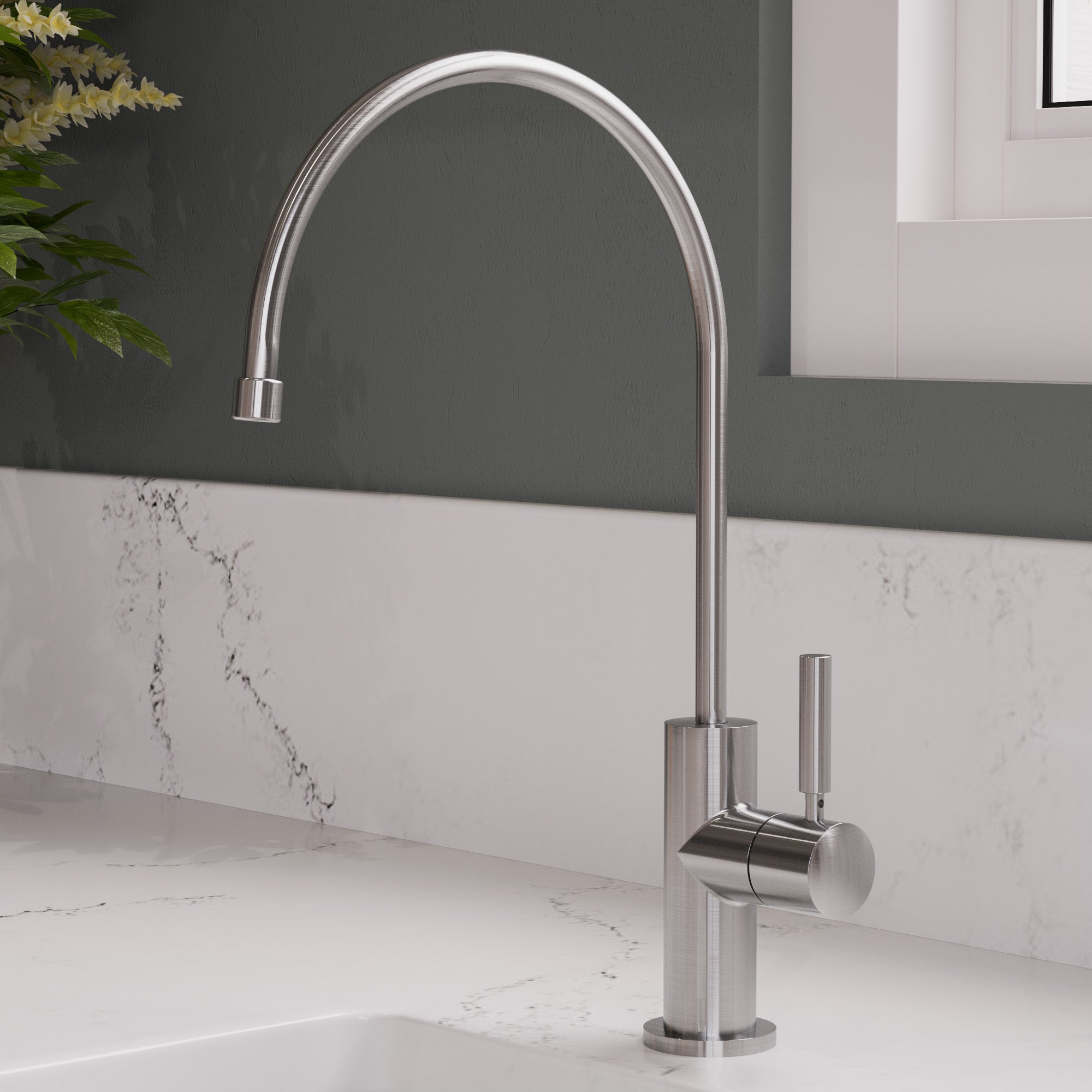 ALFI Solid Brushed Stainless Steel Drinking Water Dispenser, AB5008-BSS