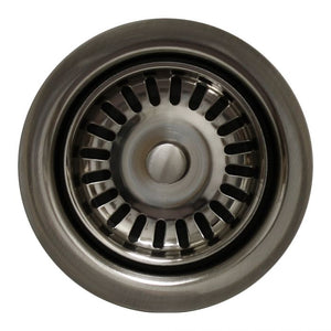 Alternate Image for Whitehaus 3 1/2" Waste Disposer Trim with Matching Basket Strainer for Deep Fireclay Sinks, WH202