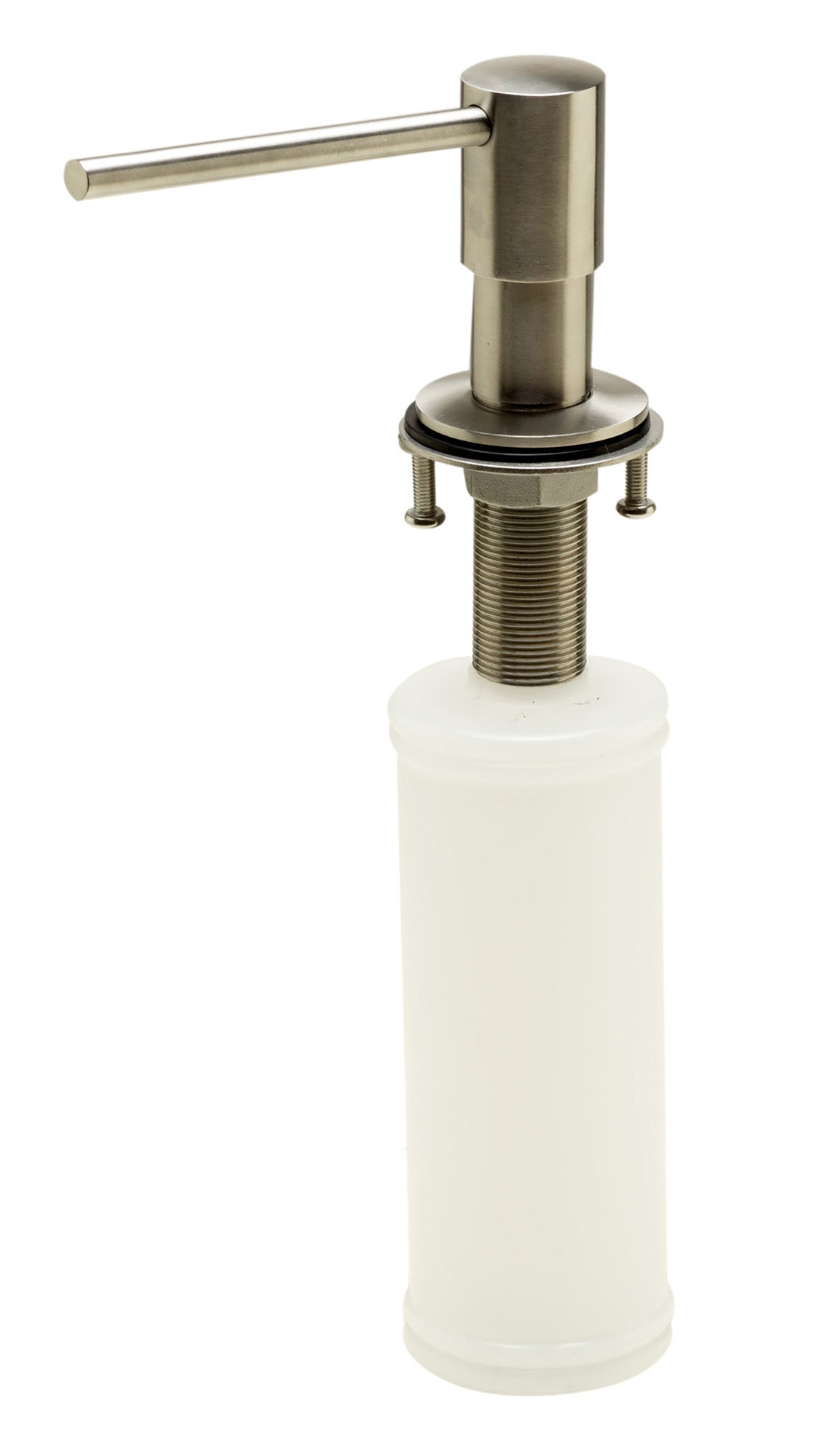 ALFI brand AB5006-BSS Modern Round Brushed Stainless Steel Soap Dispenser