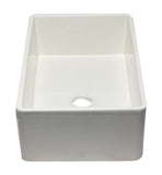 ALFI brand AB532-B 33" Biscuit Single Bowl Fluted Apron Fireclay Farm Sink - The Sink Boutique