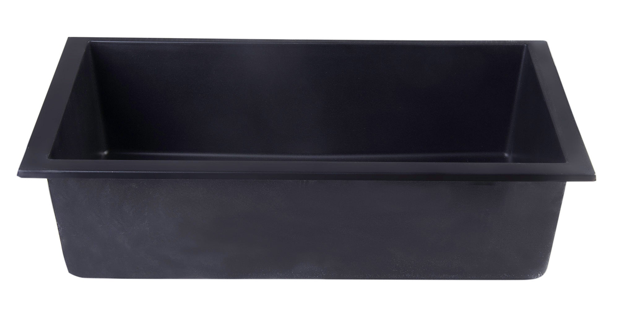 ALFI Black 30" Undermount Single Bowl Granite Composite Kitchen Sink, AB3020UM-BLA