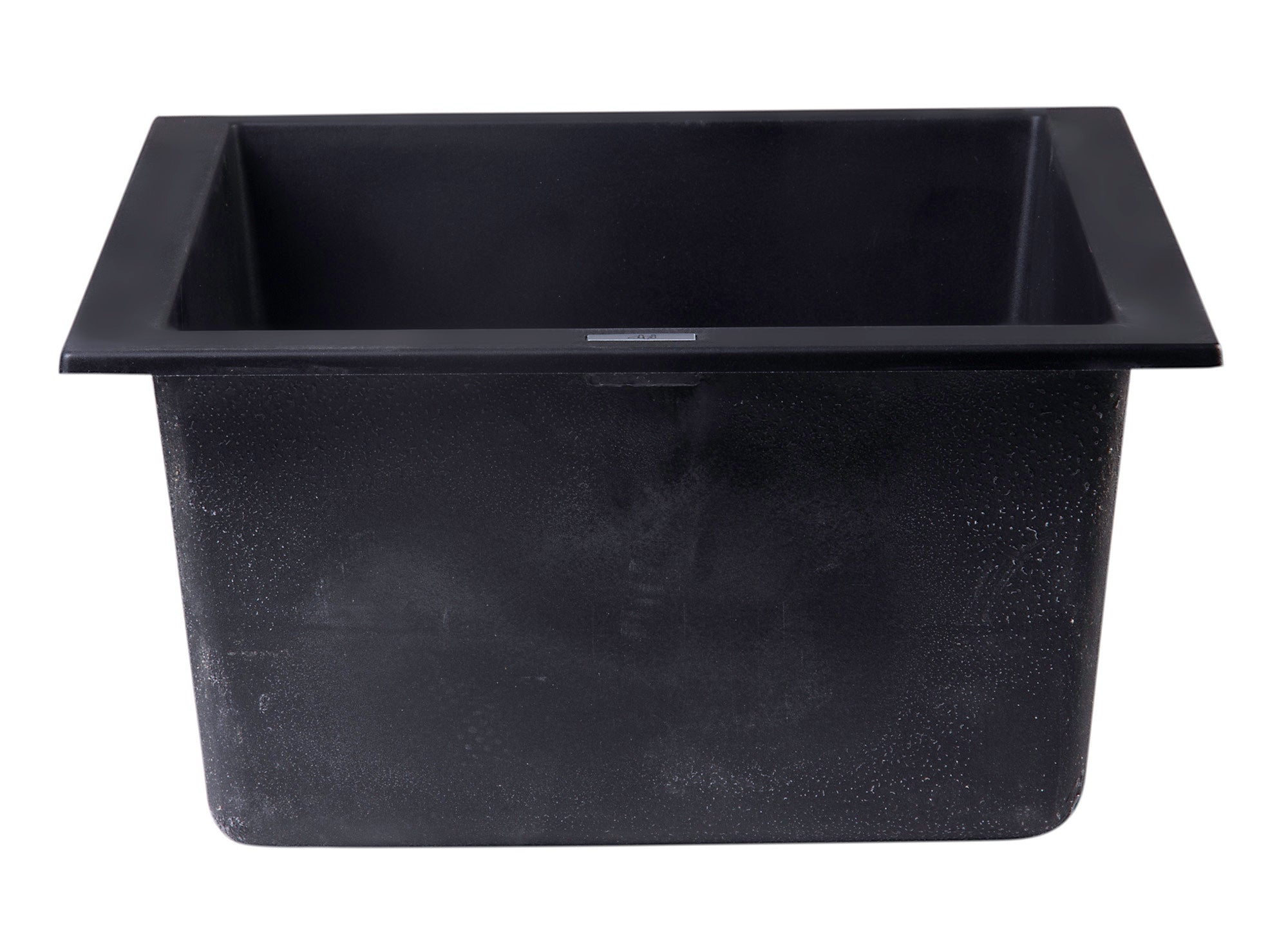 ALFI Black 17" Undermount Rectangular Granite Composite Kitchen Prep Sink, AB1720UM-BLA