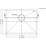 Dawn 22" Stainless Steel Undermount Kitchen Sink, SRU201609 - The Sink Boutique