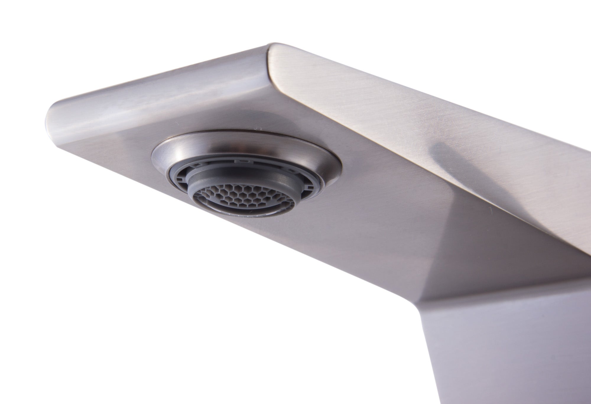 ALFI Brushed Nickel Modern Single Hole Bathroom Faucet, AB1470-BN