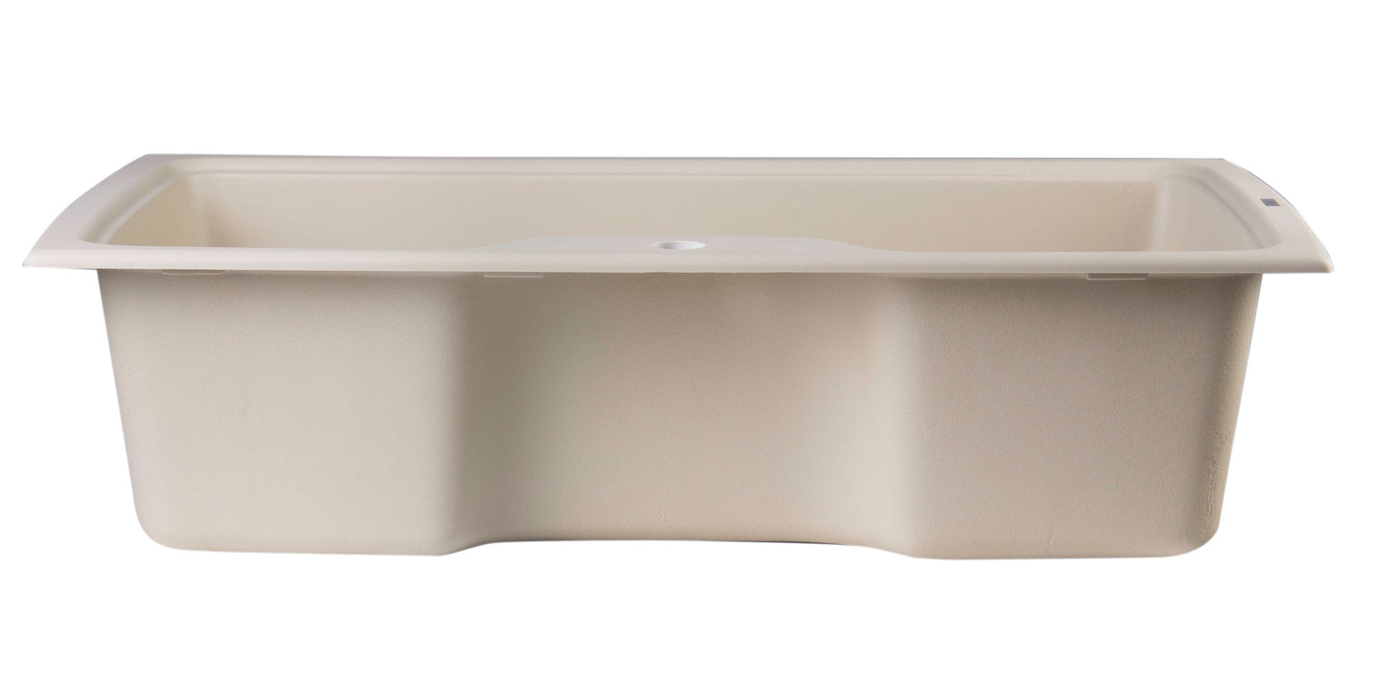 ALFI Biscuit 35" Drop-In Single Bowl Granite Composite Kitchen Sink, AB3520DI-B