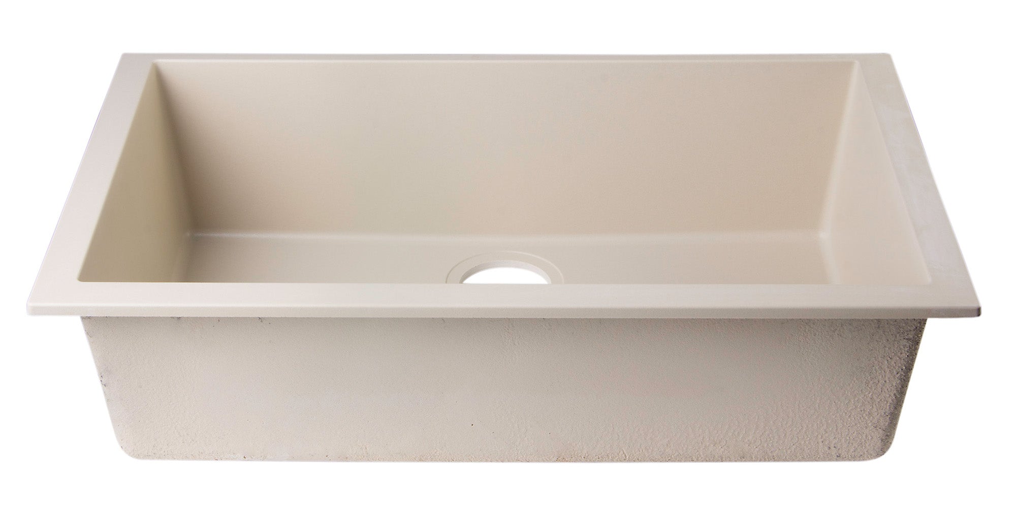 Alternate Image for ALFI Biscuit 30" Undermount Single Bowl Granite Composite Kitchen Sink, AB3020UM-B