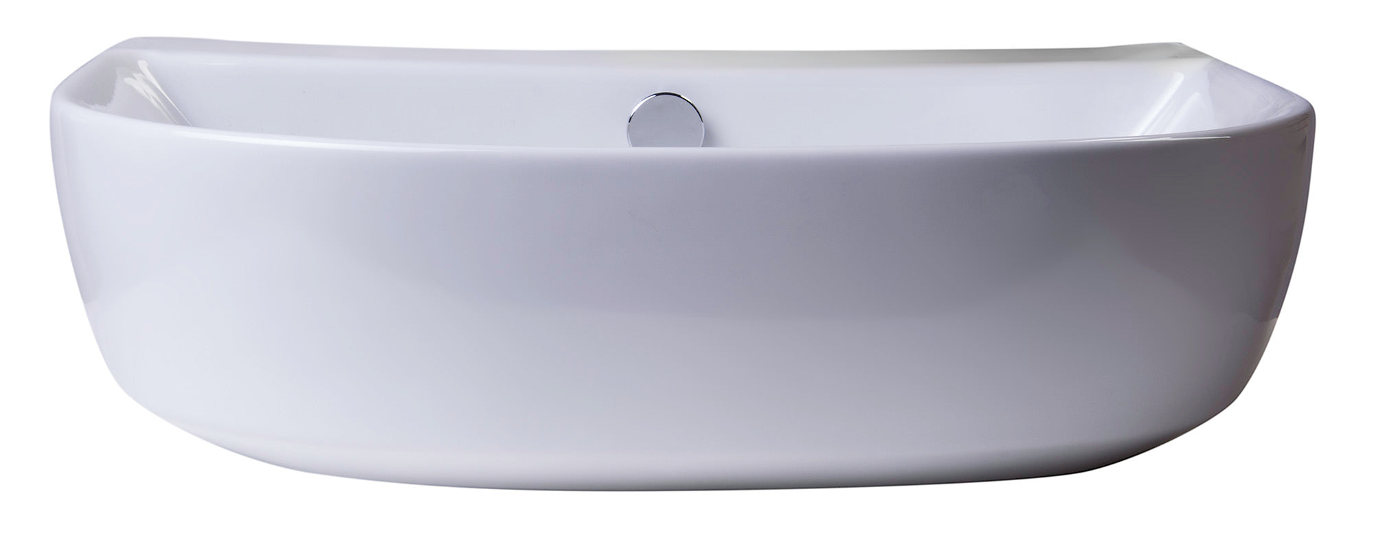 ALFI 20" White D-Bowl Porcelain Wall Mounted Bath Sink, AB110 - The Sink Boutique