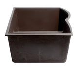 ALFI brand AB3320UM-C Chocolate 33" Double Bowl Undermount Granite Composite Kitchen Sink
