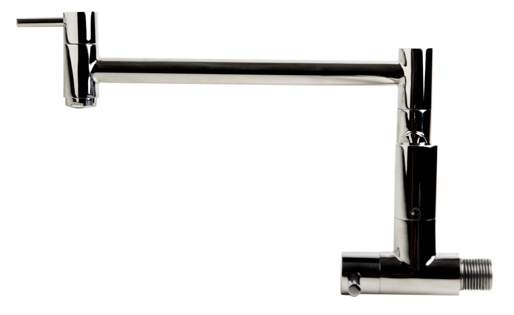 ALFI Polished Stainless Steel Retractable Pot Filler Faucet, AB5019-PSS
