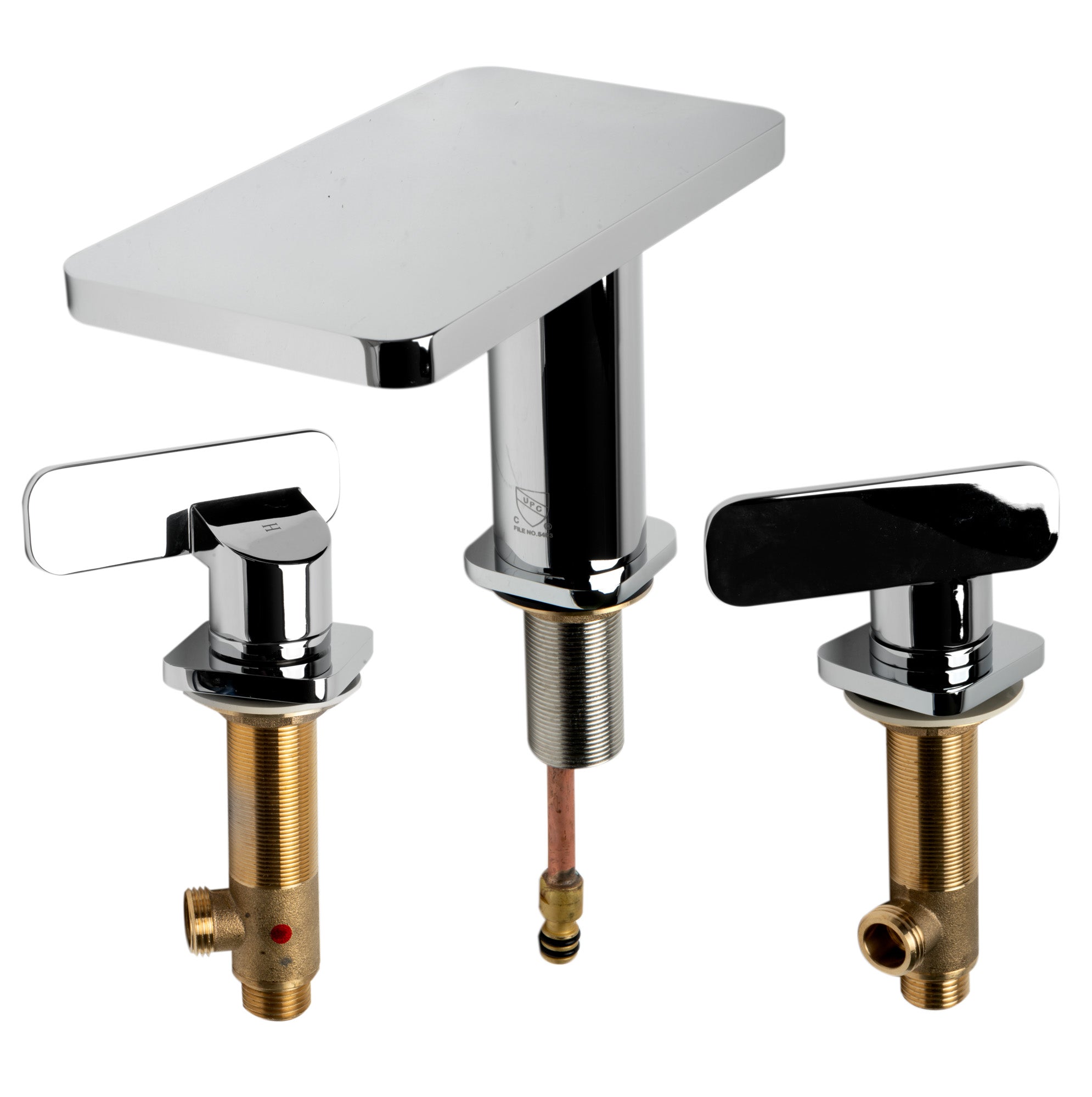 ALFI brand AB1884-PC Polished Chrome Two-Handle 8" Widespread Bathroom Faucet - The Sink Boutique