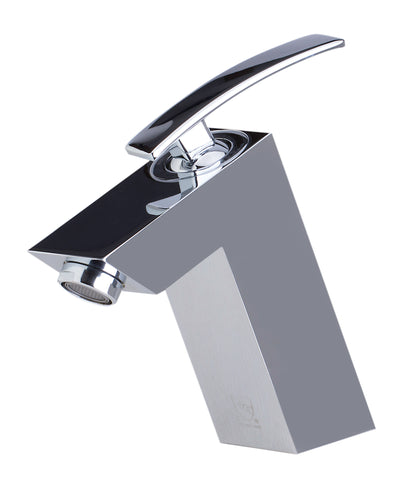 ALFI Polished Chrome Single Lever Bathroom Faucet, AB1628-PC