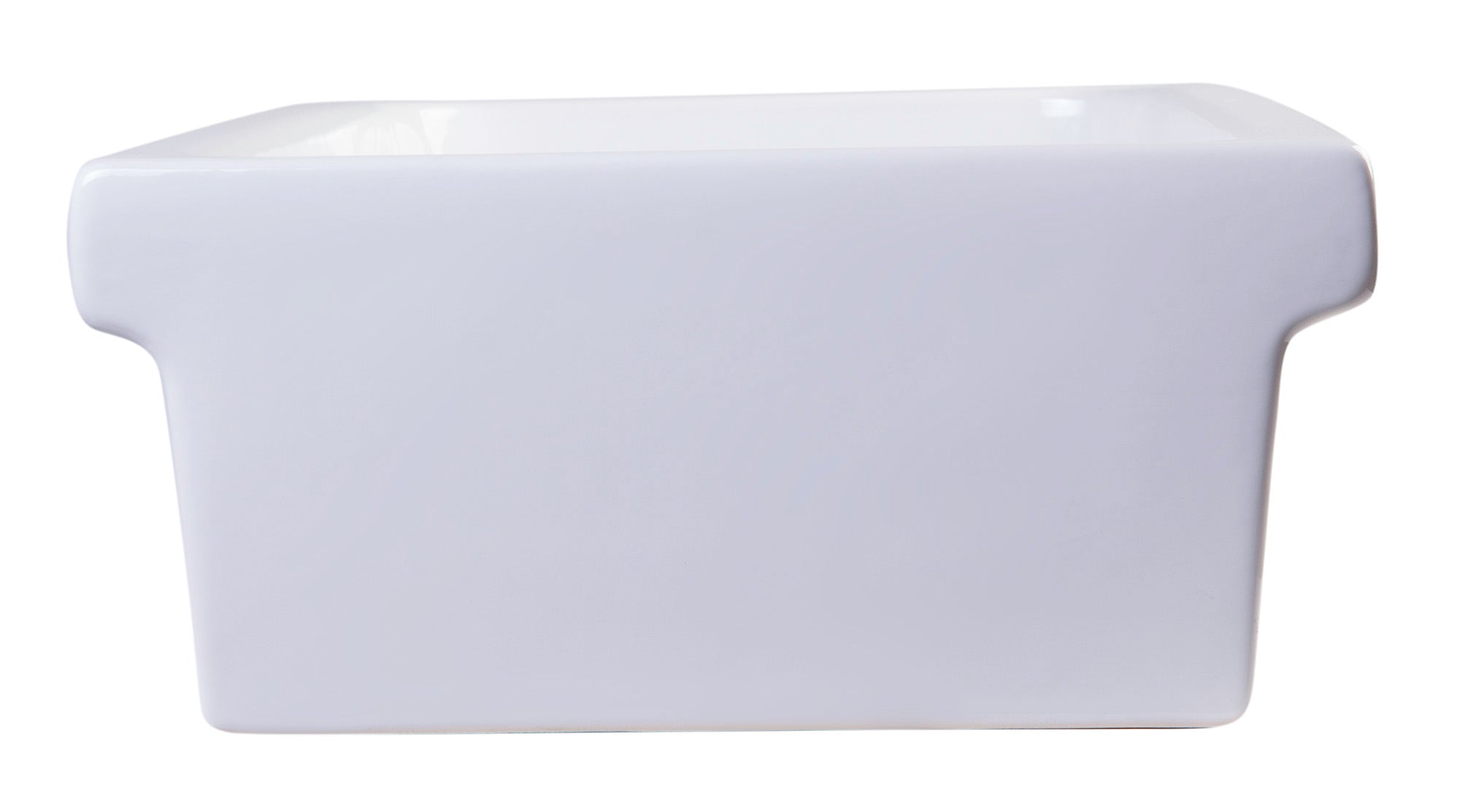 ALFI 36" White Above Mount Fireclay Bath Trough Sink, AB36TR