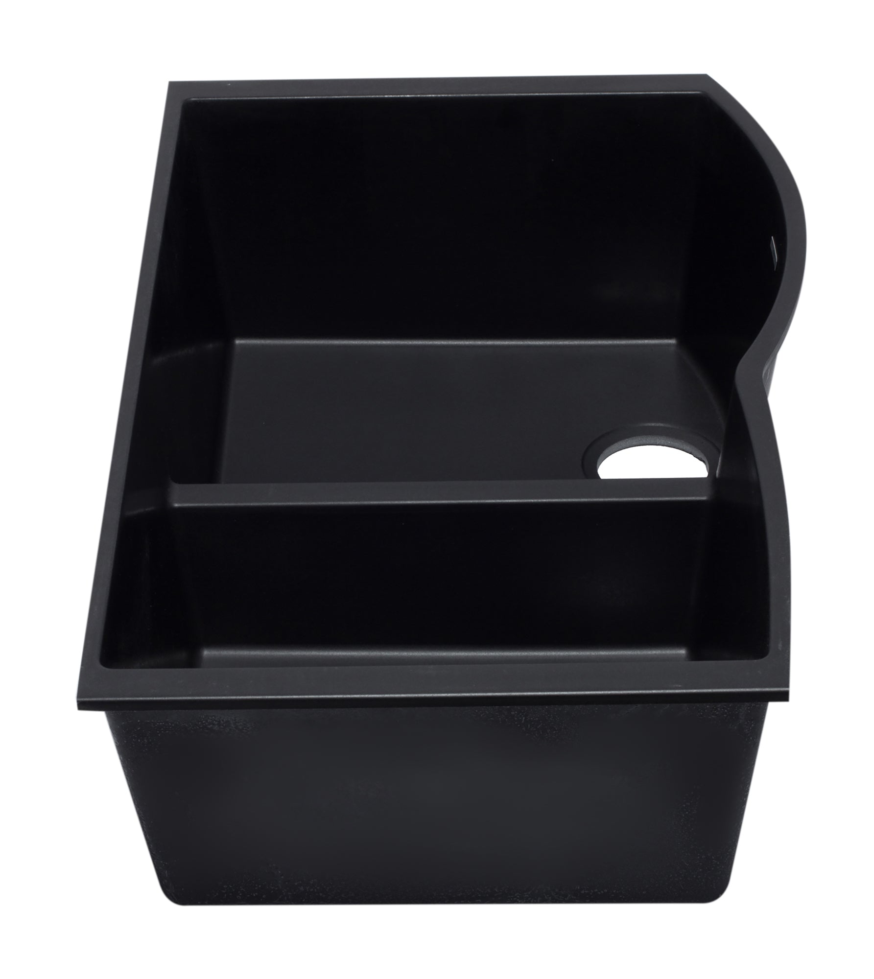 ALFI Black 33" Double Bowl Undermount Granite Composite Kitchen Sink, AB3320UM-BLA