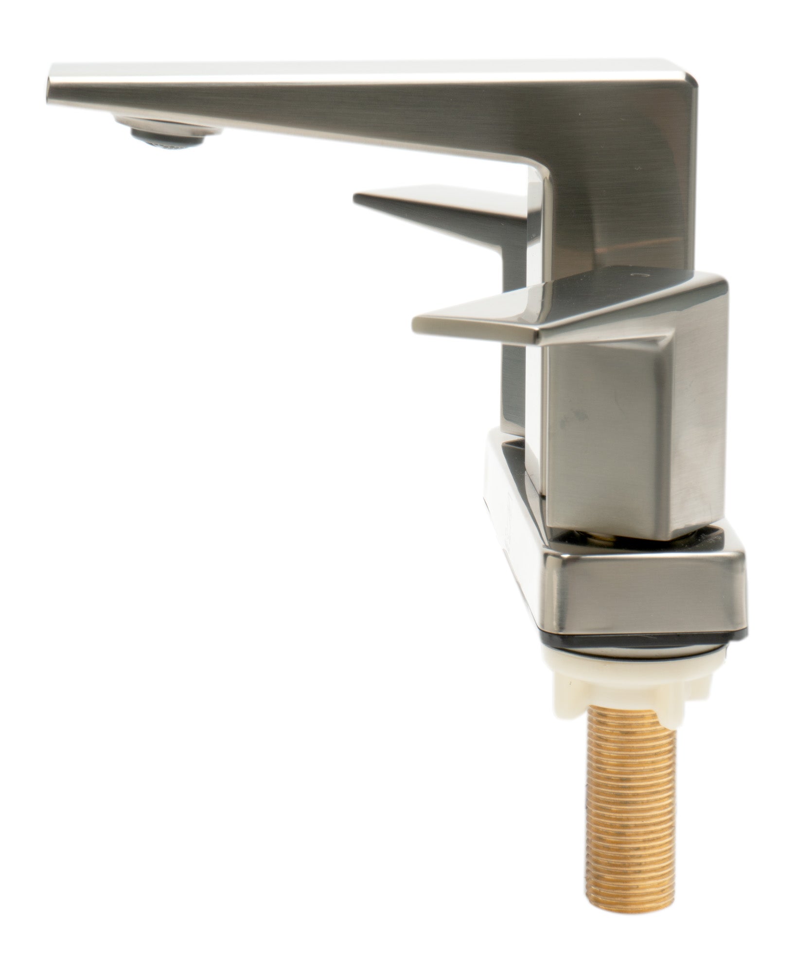 ALFI brand AB1020-BN Brushed Nickel Two-Handle 4'' Centerset Bathroom Faucet - The Sink Boutique