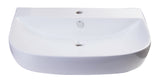 ALFI 28" White D-Bowl Porcelain Wall Mounted Bath Sink, AB112 - The Sink Boutique